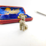 Sterling Silver Articulated Poodle Charm Pendant Vintage c1970