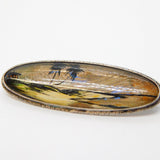 TLM Sterling Silver Morpho Butterfly Wing Set Island Brooch Antique c1920