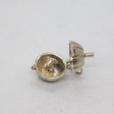 Sterling Silver Opening Pumpkin With Mouse Inside Charm Pendant Vintage c1970s
