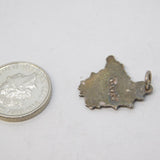 Sterling Silver Enamel Devon Souvenir Charm Pendant Vintage c1970