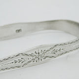 George III Hester Bateman Sterling Silver Floral Sugar Tongs Antique c1770