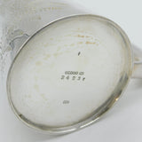 VIctorian Silver Plated Fern Pattern Tankard Mug Antique c1890 Dixon Sheffield