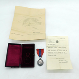 George V Boxed Silver Imperial Service Medal 'Margaret Adams' Antique 1927