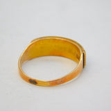 Boxed Victorian 15ct Gold & Seed Pearl Boat Ring Antique 1900 Birmingham