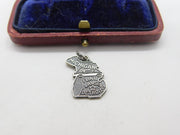Sterling Silver State of Michigan USA Charm Pendant Vintage c1970
