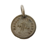 Queen Victoria One Penny Model Small Coin Charm Antique 1848
