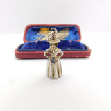 Sterling Silver Pilgrim Figure Charm Pendant Vintage c1970