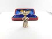 Sterling Silver Pilgrim Figure Charm Pendant Vintage c1970