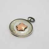 Gold On Sterling Silver Sporting Fob Medal Antique 1930 Birmingham