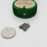Sterling Silver Binoculars Charm Pendant Vintage c1970