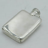Art Deco Sterling Silver 2oz Hipflask Antique 1932 London