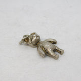 Sterling Silver Teddy Bear Charm Pendant Vintage c1970