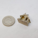 Sterling Silver Fair & Fine Weather Vane Charm Pendant Vintage c1970