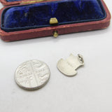 Sterling Silver and Enamel Tobermory Travel Shield Charm Pendant Vintage c1970