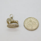 Sterling Silver Kiwi Bird New Zealand Souvenir Charm Pendant Vintage c1970s