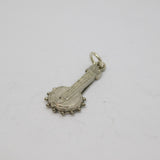 Sterling Silver Banjo Charm Pendant Vintage c1970