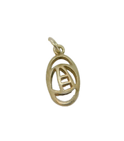 Sterling Silver Rennie Macintosh Style Oval Charm Or Pendant Vintage c1980s