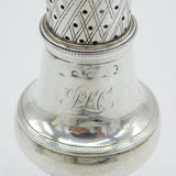 George III Sterling Silver Pedestal Muffineer Sugar Caster Antique 1799 London