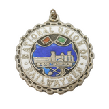 Sterling Silver Enamel National Union of Railwaymen Fob Medal Antique c1920