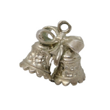 Sterling Silver Wedding Bells Charm Pendant Vintage c1970