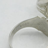 Victorian Pair of Silver Plated Knights Templar Napkin Rings Antique c1890s