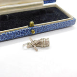 Sterling Silver Dutch Windmill Charm Pendant Vintage c1970