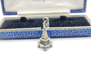 Sterling Silver Eiffel Tower Charm Pendant Vintage c1970