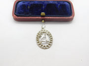 Sterling Silver 21st Birthday Charm Pendant Vintage c1970