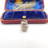 Sterling Silver XXX Beer Barrel Charm Pendant Vintage c1970
