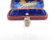 Sterling Silver XXX Beer Barrel Charm Pendant Vintage c1970
