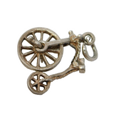 Sterling Silver Nuvo Pennyfarthing Bicycle Charm Pendant Vintage c1970