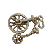 Sterling Silver Nuvo Pennyfarthing Bicycle Charm Pendant Vintage c1970