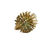 Sterling Silver Spiky Hedgehog Charm Pendant Vintage c1970