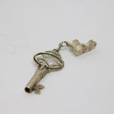 Sterling Silver "21" Key & Old Boot Charm Pendant Vintage c1970