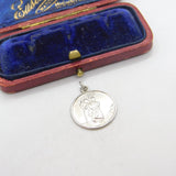 Sterling Silver St Christopher Charm Pendant Vintage c1970