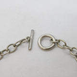 Sterling Silver Cable Link Charm Bracelet with Charms Vintage c1980s