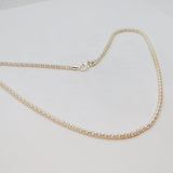 Sterling Silver Popcorn Chain Necklace Contemporary c2000's