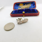 Sterling Silver Old Mother Hubbard Boot Charm Pendant Vintage c1970