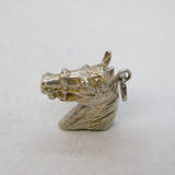 Sterling Silver Horse's Head Charm Pendant Vintage c1970s