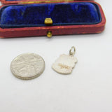 Sterling Silver and Enamel Sheffield Travel Shield Charm Pendant Vintage c1970