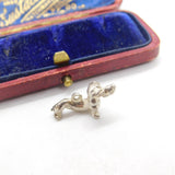 Sterling Silver Dachshund Dog Charm Pendant Vintage c1970