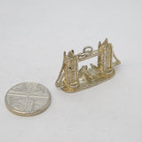 Sterling Silver Tower Bridge London Charm Pendant Vintage c1970