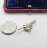 Sterling Silver Dancing Ballerina Charm Pendant Vintage c1970