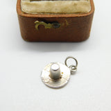 Sterling Silver Hat Charm Pendant Vintage c1970