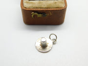 Sterling Silver Hat Charm Pendant Vintage c1970