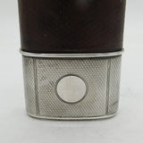 Victorian Asprey & Co Sterling Silver Mounted Hip Flask Antique 1876 London