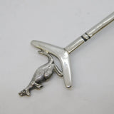 Australian Sterling Silver Boomerang & Kangaroo Souvenir Spoon Antique