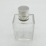 Art Deco Sterling Silver & Cut Glass Scent Bottle Antique 1938 Birmingham