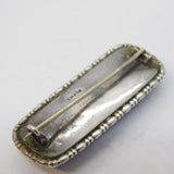 Sterling Silver Morpho Butterfly Wing Set Brooch Pin Antique c1920 Art Deco