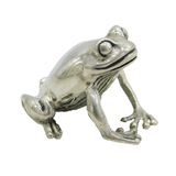 Italian Sterling Silver Frog Form Figurine Ornament Vintage c1970s